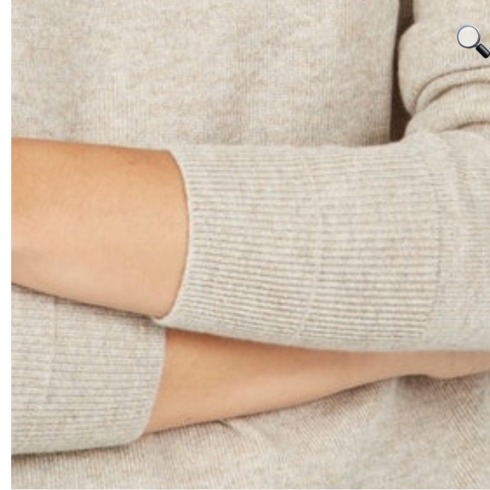 Everlane Cashmere Crewneck Sweater Tan Beige Size Small - Picture 2 of 10